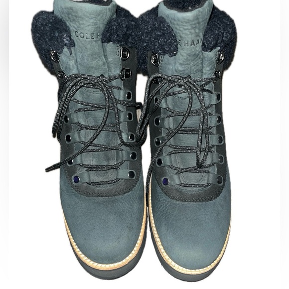 Cole Haan Women's Zerøgrand Explore Waterproof Hiker Boots Blue Size 9.5B - Picture 3 of 13